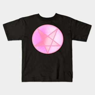 Cute Pink Pastel Pentagram Kids T-Shirt